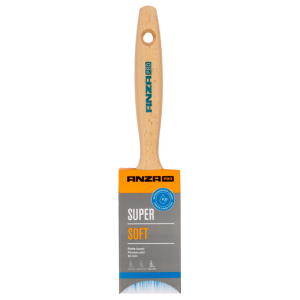Anza Pro Super Soft Platte Kwast - Afbeelding 2