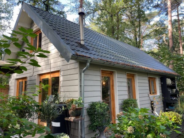 Dekkende beits ‘Woodtex Opaque’ voor houten woningen, blokhutten, chalets, schuren en tuinhuizen